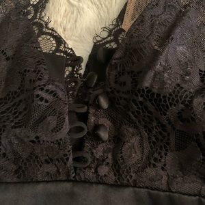 Bcbg Black Lace dress top